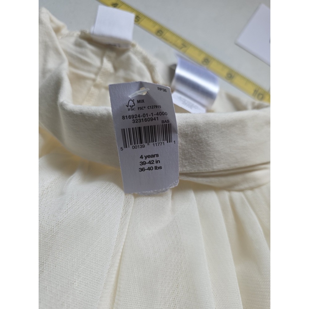Gap Baby Girls 4T Tulle Skirted Leggings Beige NWT Tutu Layered Pants Cute - Picture 8 of 8